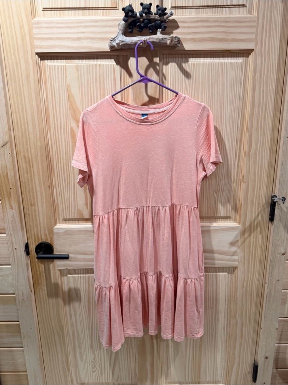 Old Navy Short Sleeve Tiered Midi Dress